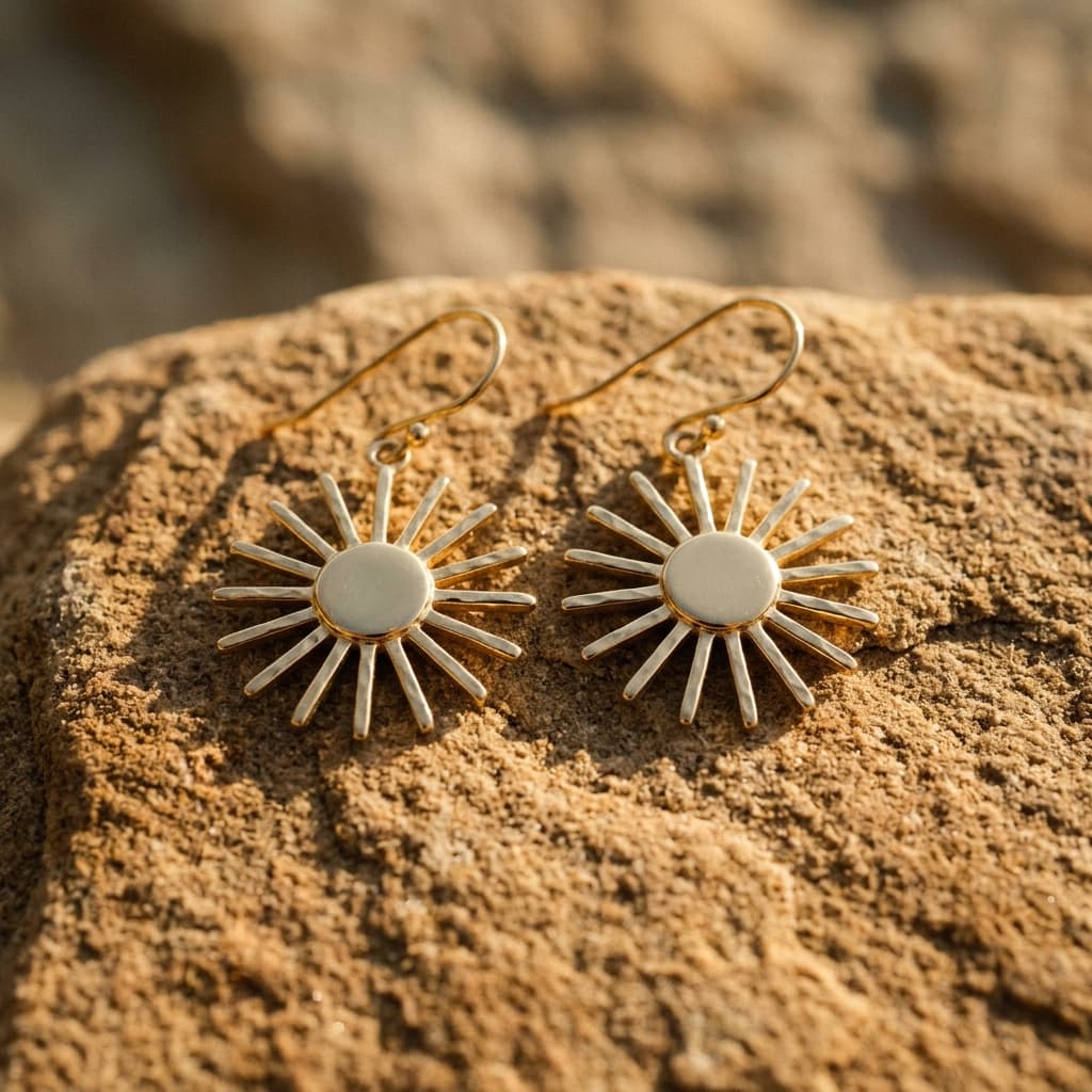 Eternal Sun 18k Gold Earrings