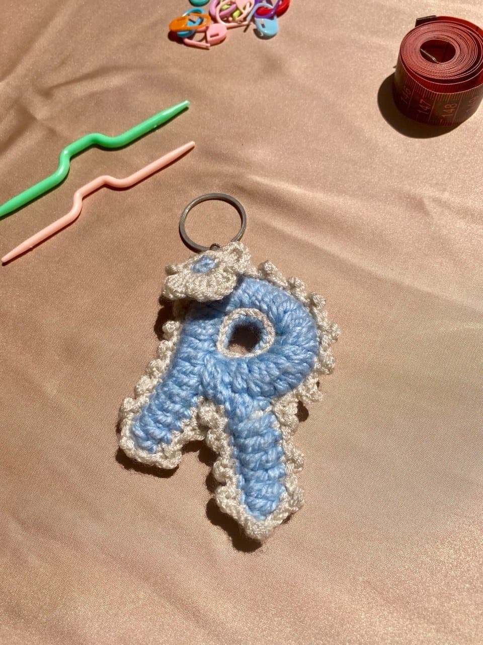 Crochet Initials Keychains